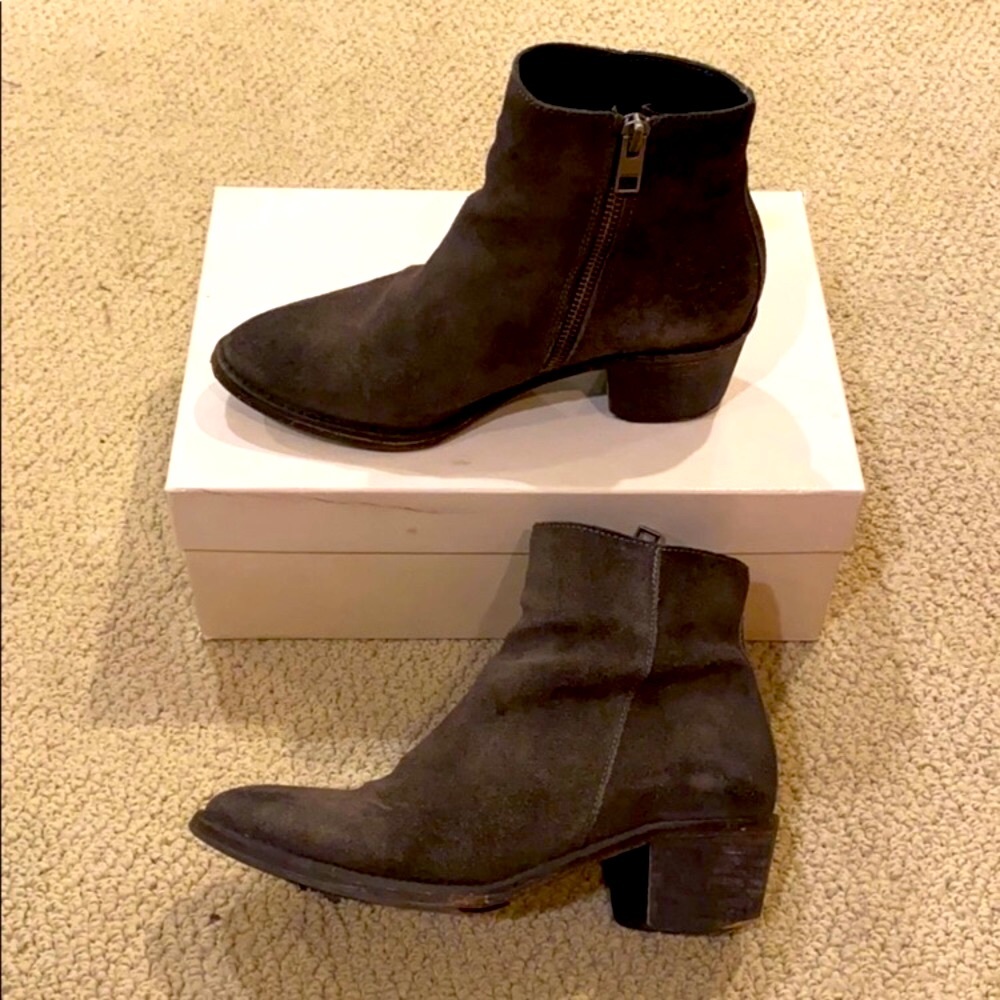 All Saints Dark Grey Jodphur Booties